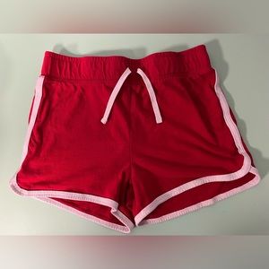 George Red and White Trim Shorts, Kid size 10-12 L/G, Girl Shorts